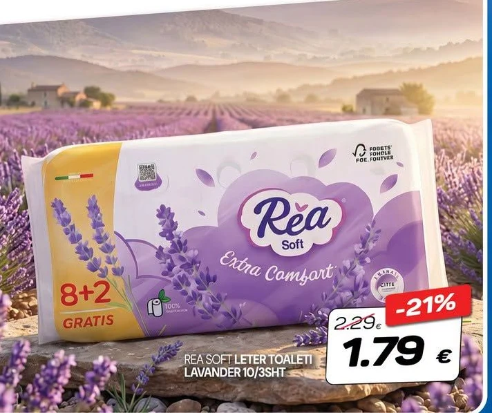 Rea Soft Leter Toaleti Lavander 10/33HT