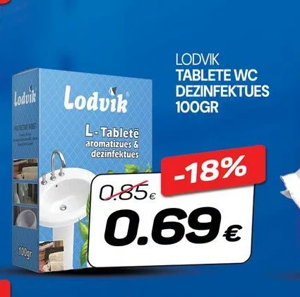 Lodvik Tablete Wc Dezinfektues 100GR
