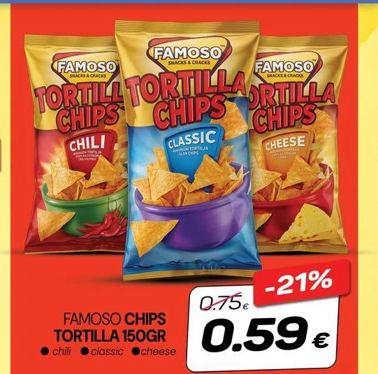 Famoso Chips Tortilla 150GR