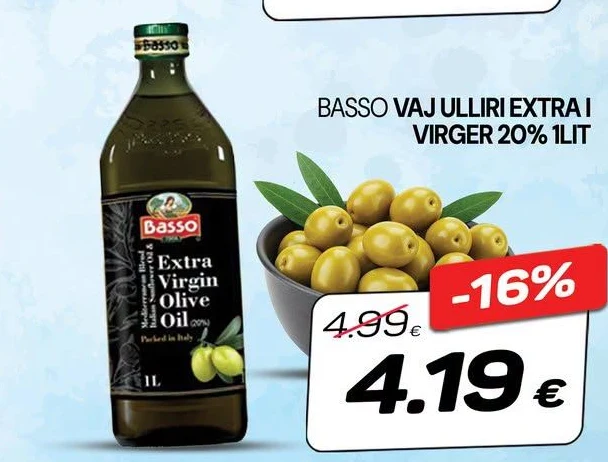 Basso Vaj Ulliri Extra I Virger 1LT