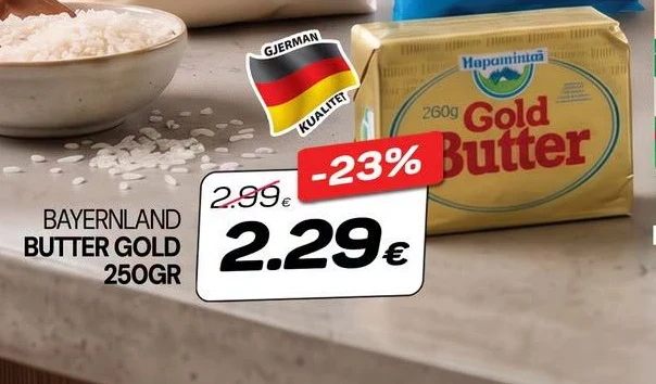 Butter Gold 250GR Bayernland