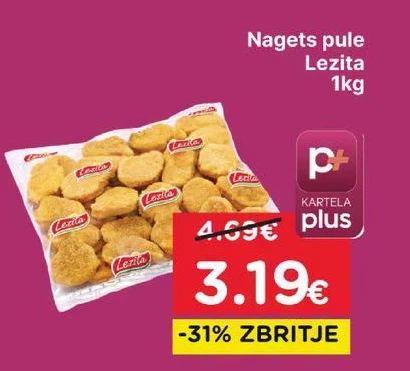 Nagets Pule Lezita 1KG