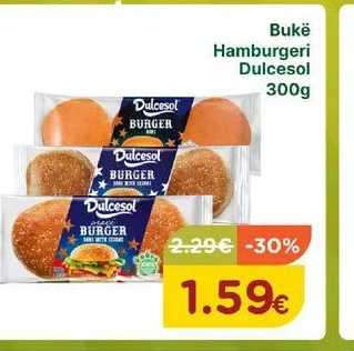 Bukë Hamburgueri Dulcesol 300G