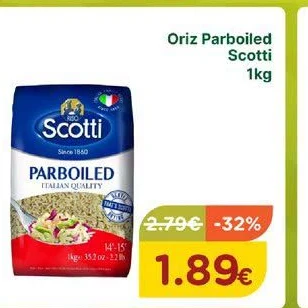 Oriz Parboiled Scotti 1KG