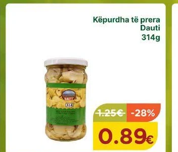 Këpurdha Të Prera Dauti 314G