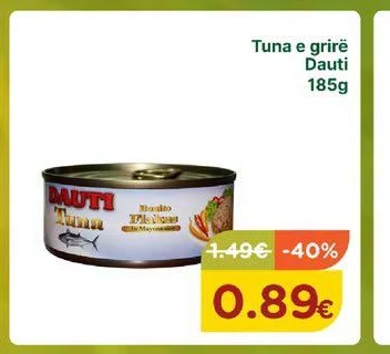 Tuna E Grirë Dauti 185G