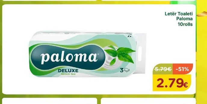 Letër Toaleti Paloma 10ROLLS