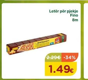 Letër për Pjekje Fino 8M