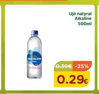 Ujë Natyral Alkaline 500ML