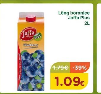 Lëng Boronice Jaffa Plus 2L