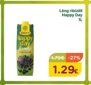 Lëng Ribizëll Happy Day 1L