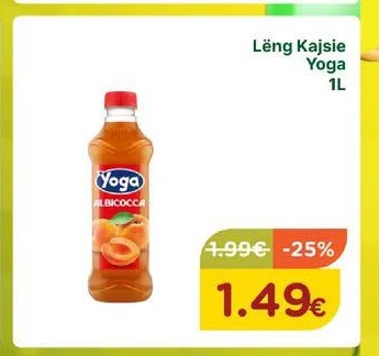 Lëng Kajsie Yoga 1L