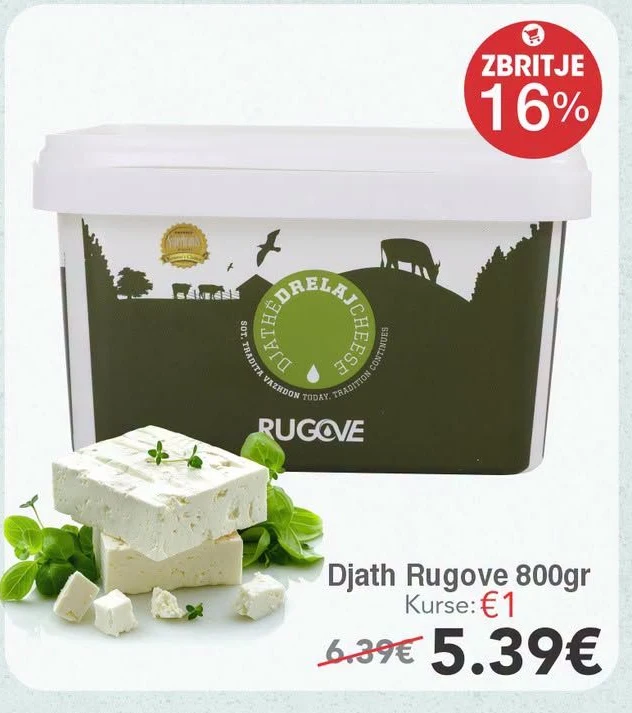 Djath Rugove 800GR