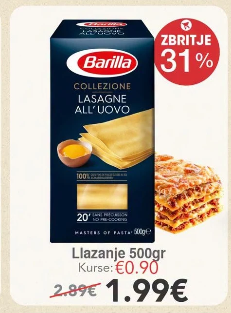 Llazanje 500GR