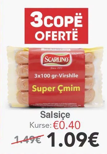Salsiçe 3X100 Gr