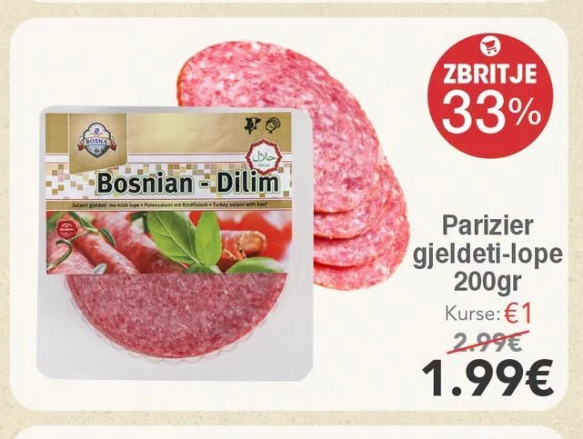 Parizier Gjeldeti-lope 200GR