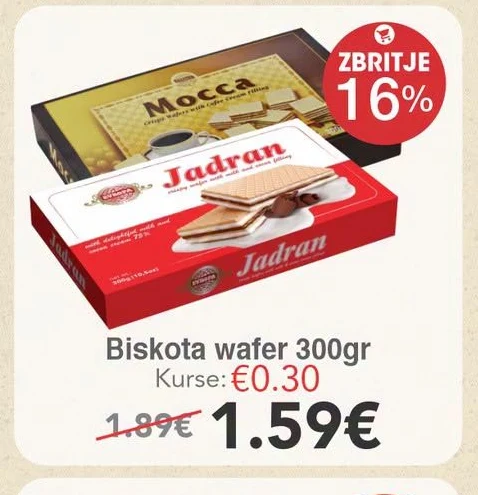Biskota Wafer 300GR