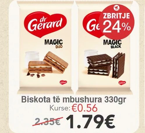 Biskota Të Mbushura 330GR