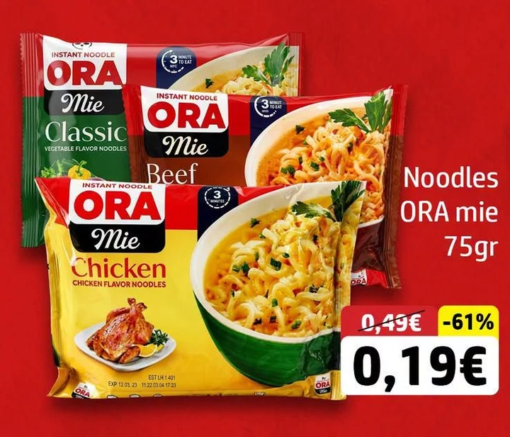 Noodles Ora Mie 75GR