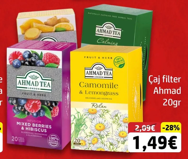 Çaj Filter Ahmad 20GR
