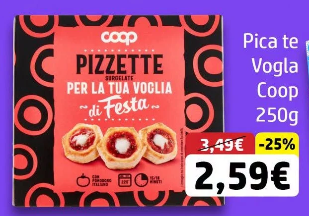 Pizzette Coop 250G