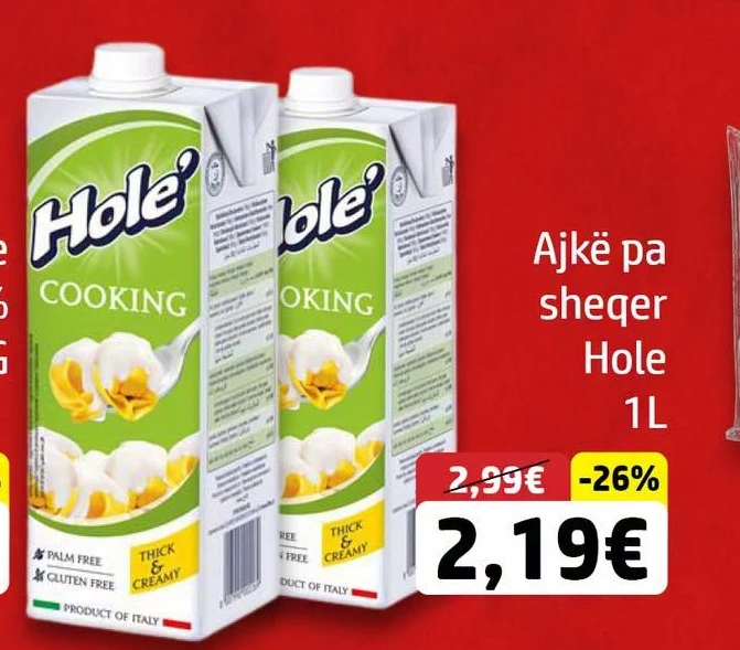 Ajkë pa Sheqer Hole 1L