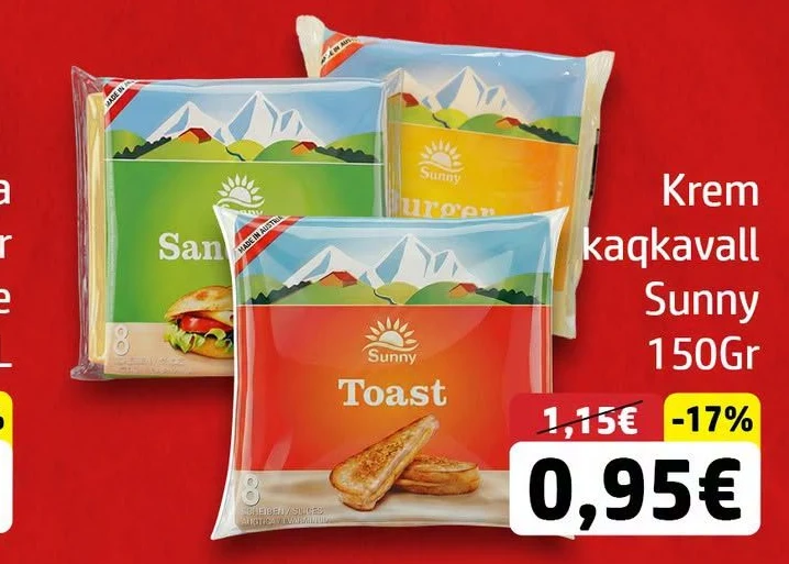 Krem Kaqkavall Sunny 150GR