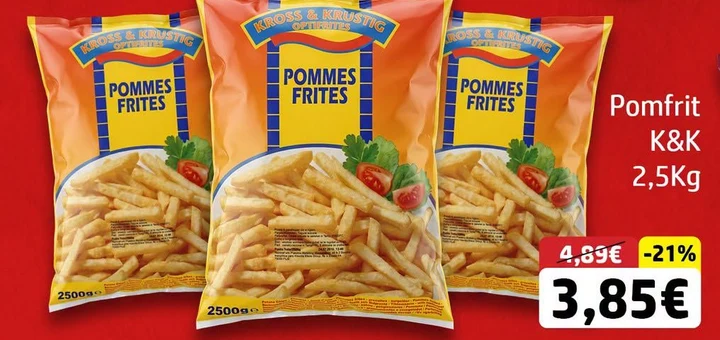 Pomfrit K&k 2,5KG