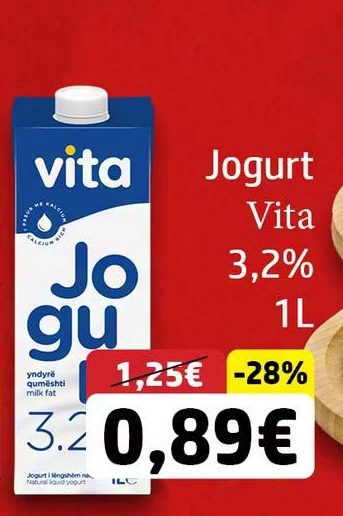 Jogurt Vita 3, 1L