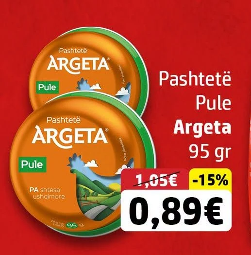 Pashtetë Pule Argeta 95 Gr
