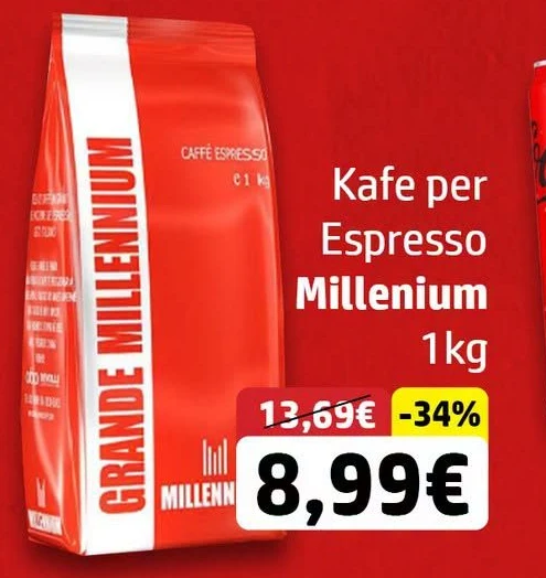 Kafe per Espresso Millenium 1KG