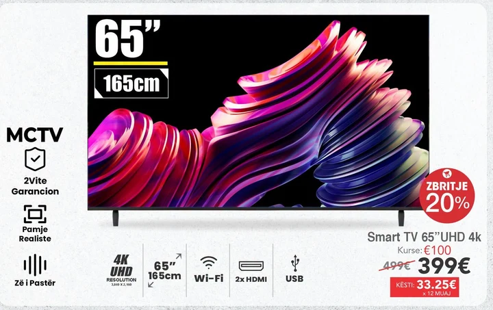 Smart Tv 65” Uhd 4K