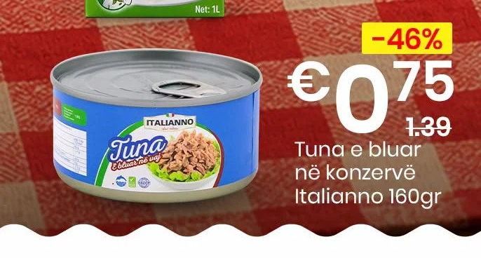 Tuna E Bluar në Konservë Italianno 160GR