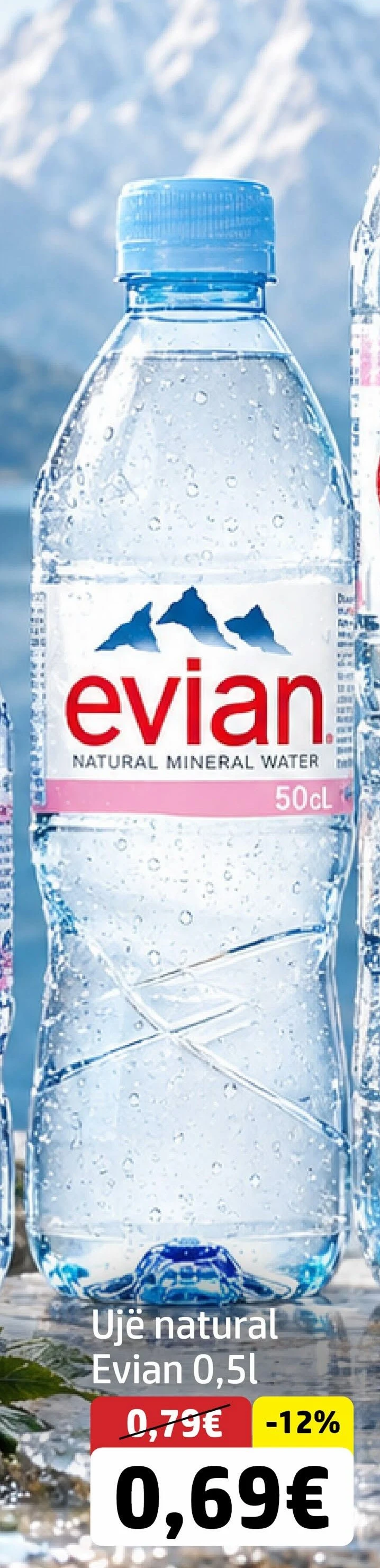 Ujë Natural Evian 0,5L