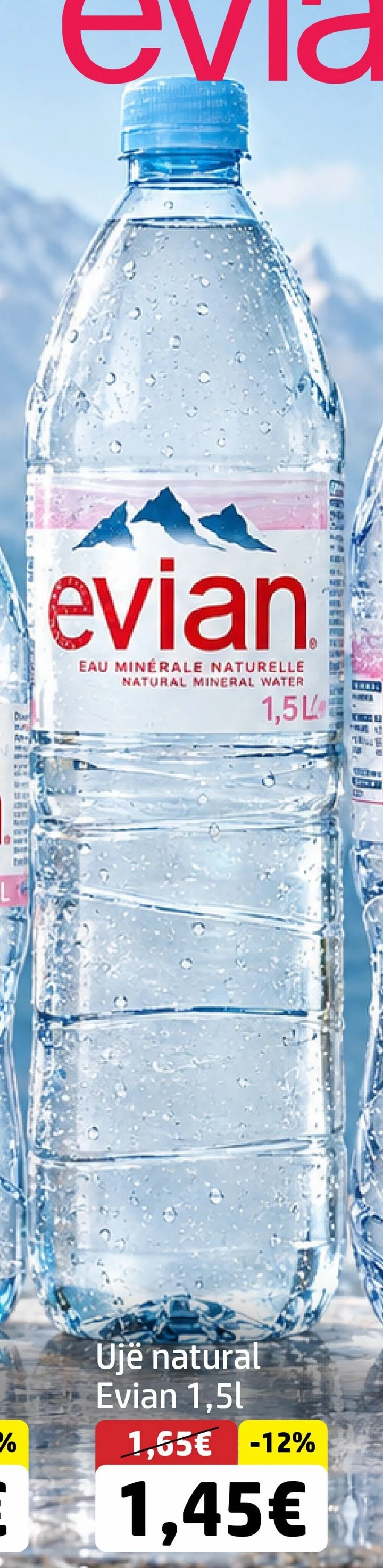 Ujë Natural Evian 1,5L