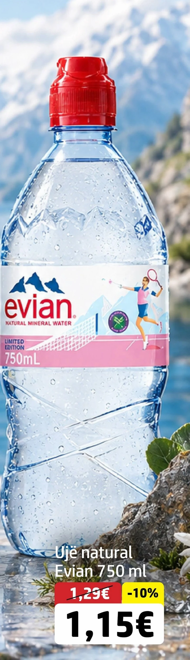 Ujë Natural Evian 750ML