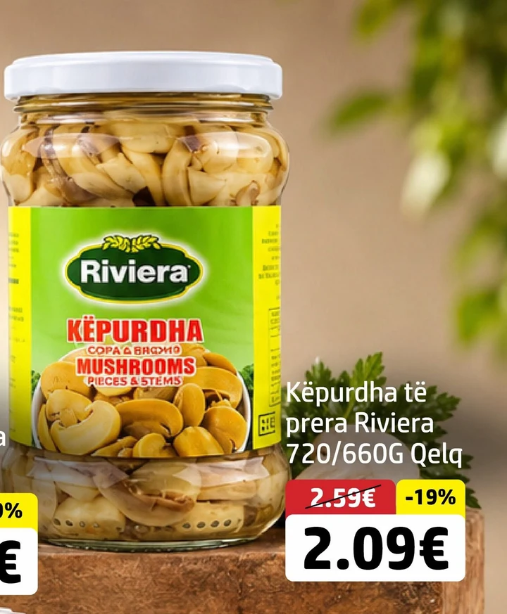 Këpurdha Të Prera Riviera 720/660G Qelq