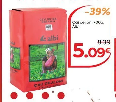 Çaj Cejloni 700G, Albi