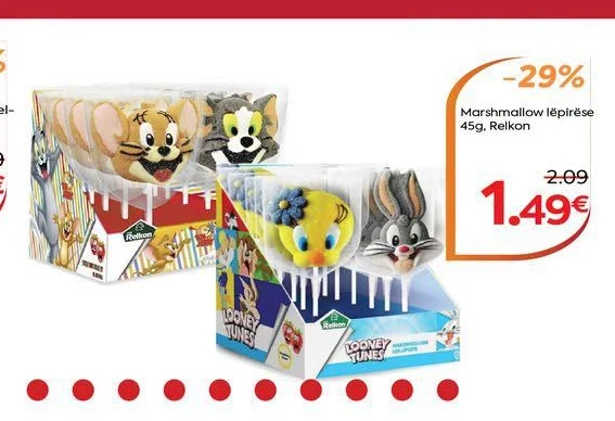 Marshmallow Lëpirëse 45G, Relkon