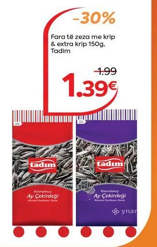 Fara Të Zeza me Kripë & Extra Kripë 150G, Tadim