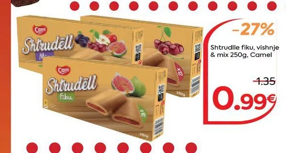 Strudlle Fiku, Vishnje & Mix 250G, Camel