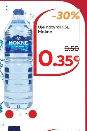 Ujë Natyral 1.5L, Mokne