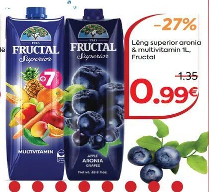 Lëng Superior Aronia & Multivitamin 1L, Fructal