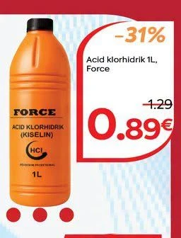 Acid Klorhidrik 1L, Force