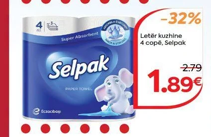 Letër Kuzhine 4 Copë, Selpak