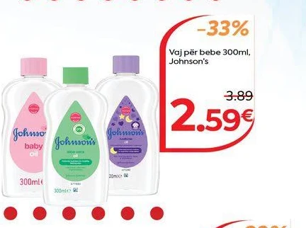 Vaj për Bebe 300ML, Johnson's
