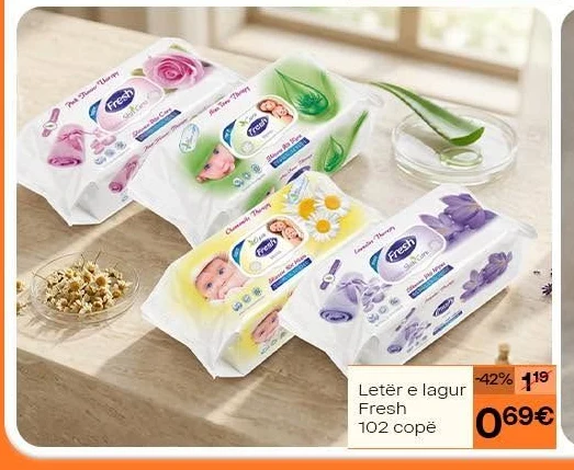 Letër E Lagur Fresh 102 Copë