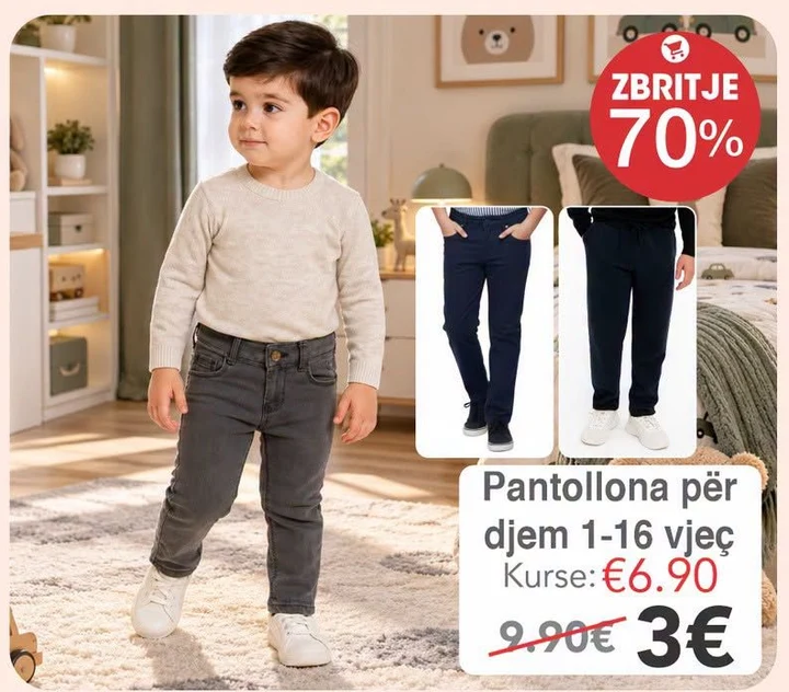 Pantollona për Djem 1-16 Vjeç