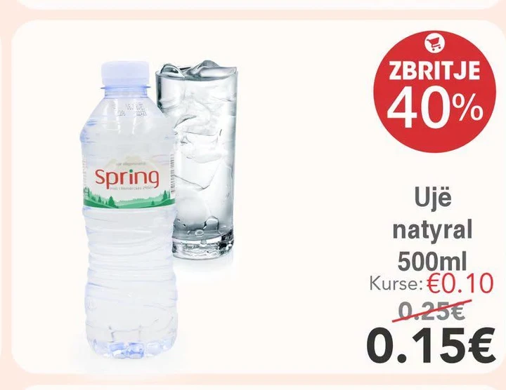 Ujë Natyral 500ML