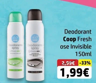 Deodorant Coop Fresh Ose Invisible